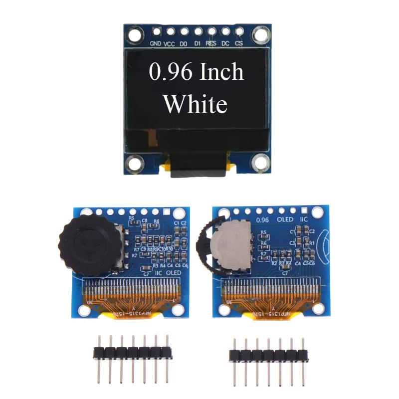 Oled Display 0.96 - 0.96インチOLEDディスプレイSSD1306コンボモジュール、EC11ロータリーエンコーダー付き、精密センサー統合DIYプロジェクト用