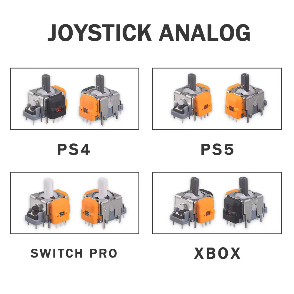 Joystick Module - ホールロッカーサムスティック、電磁ジョイスティック、ゲームハンドル、ロッカーモジュール、ps4、ps5、xbox、switch pro、2個、10個