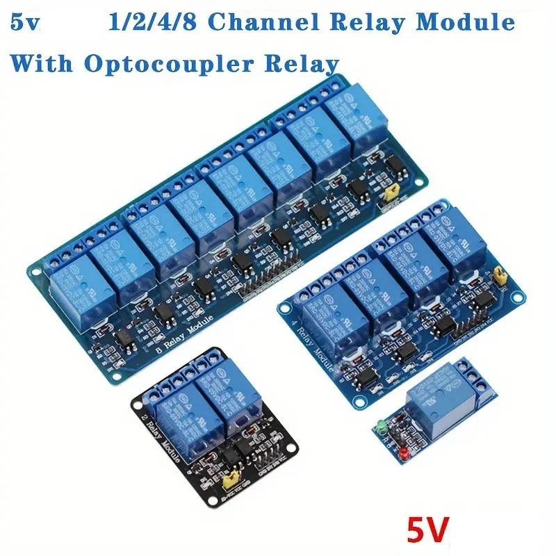 Relay Module 4 Channel - オプトカプラー付きリレーモジュール、低レベルトリガー、出力8チャンネル、1チャンネル、2チャンネル、4チャンネル、6チャンネル、5v、xway、2個