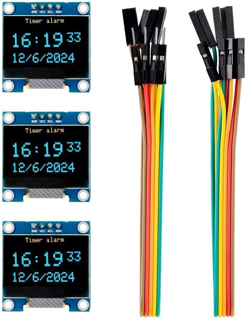 Oled Display 0.96 - 3 個の 0.96 インチ OLED ディスプレイ画面モジュールコンパクト自発光