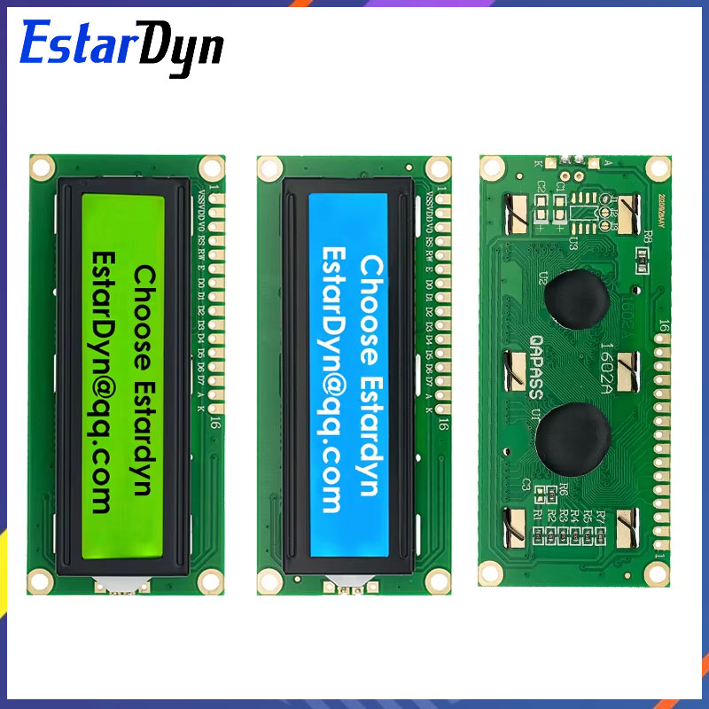 Lcd 1602 - LCD1602 1602 LCDモジュール ブルー/イエローグリーン画面 16x2文字LCDディスプレイ PCF8574T
