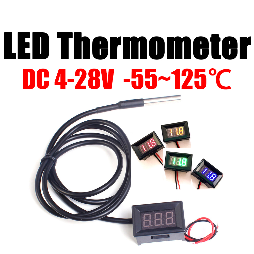 Ds18B20 - DC 12V 24V DS18b20 LED デジタル温度計