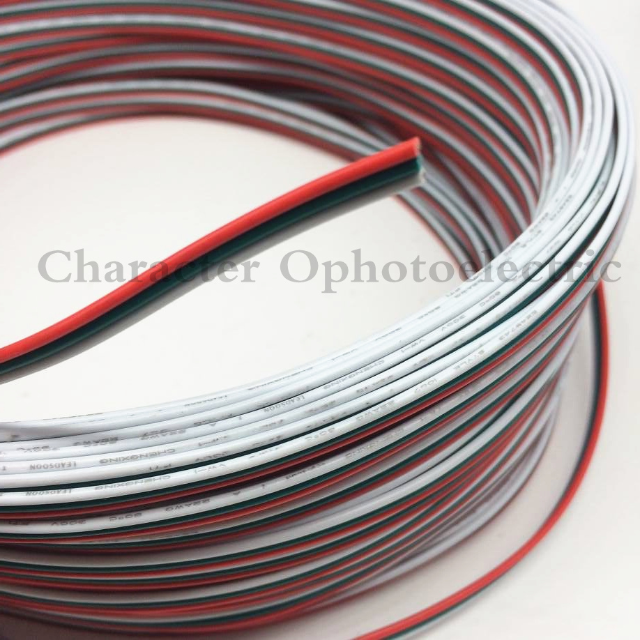 Ws2812B - 2メートル5メートル10メートル20メートル錫メッキ銅22awg 3ピンケーブルpvc絶縁ワイヤー3 p 22 awg撚り線電気ケーブル用ws2812b ws2811ストリップ
