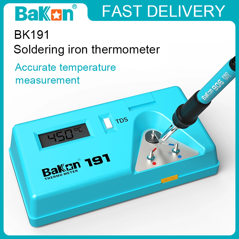 Soldering Iron Temperature Probe - Bakon BK191 はんだごて先テスター温度計、鉛フリーはんだ、LCDデジタル表示、0～700℃ ℃ センサーメカニック