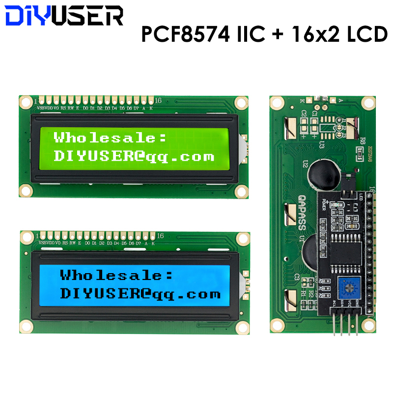 LCD1602 1602 LCDモジュール ブルー/イエロー - Lcd 1602 のレビューと価格