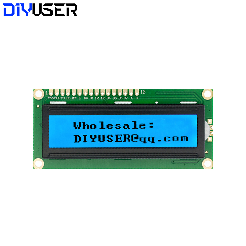LCD1602 1602 LCDモジュール ブルー/イエロー - Lcd 1602 のレビューと価格