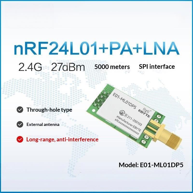 1個入り ワイヤレスRFモジュール NRF24L01 PA  - Nrf24L01 のレビューと価格