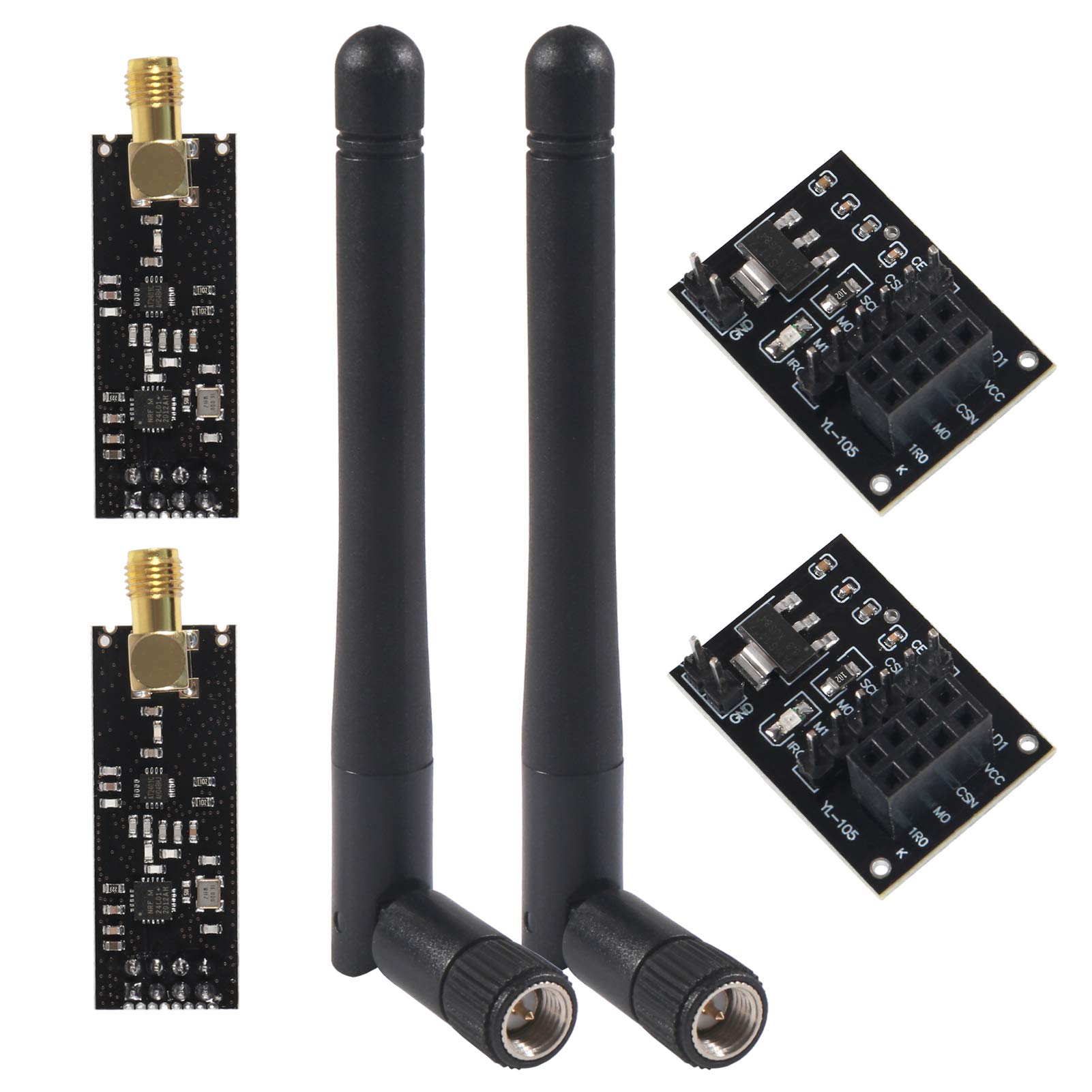 SMAアンテナ付きNRF24L01+PA+LNA RFワイヤ - Nrf24L01 のレビューと価格
