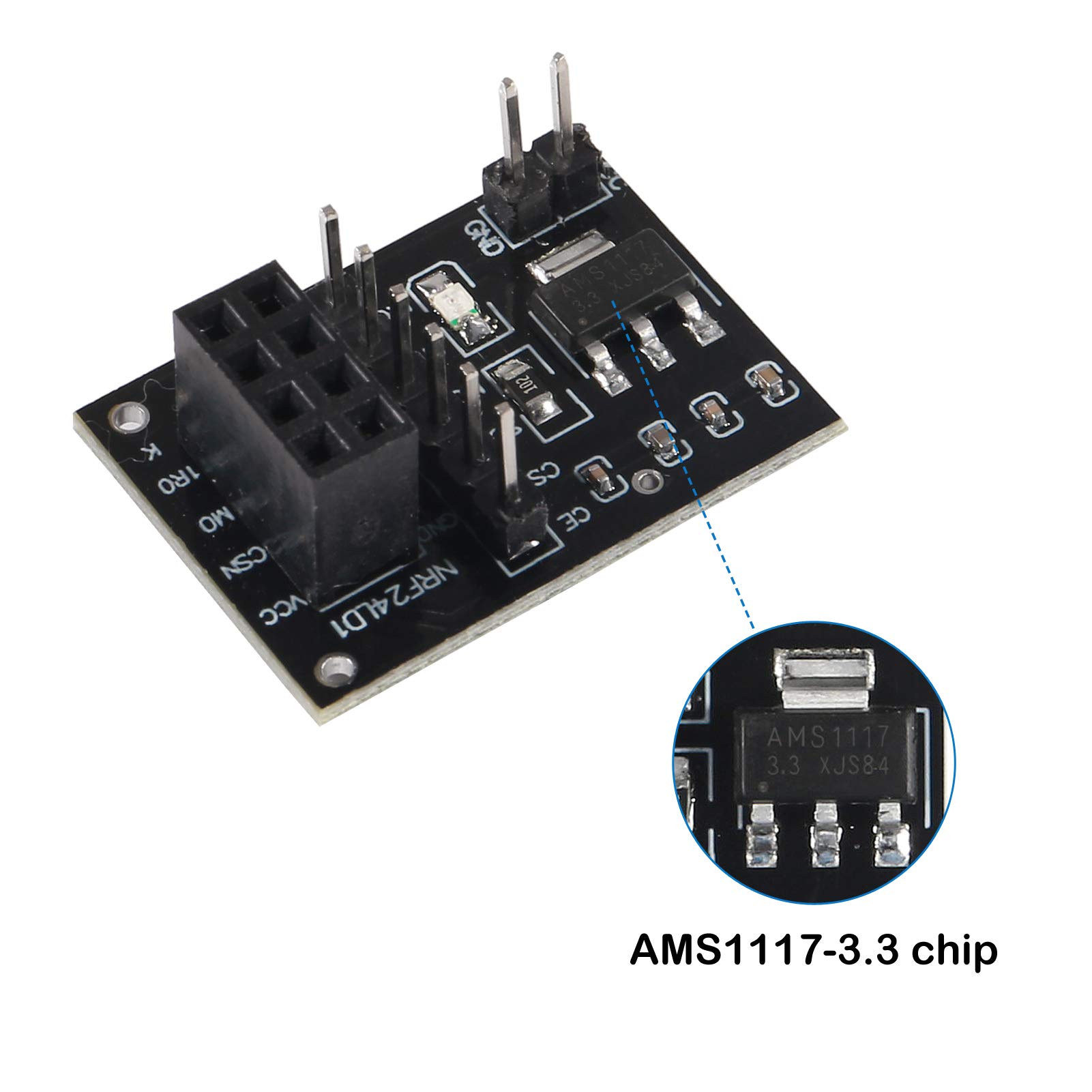 SMAアンテナ付きNRF24L01+PA+LNA RFワイヤ - Nrf24L01 のレビューと価格