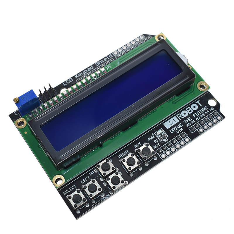 1個lcdキーパッドシールドarduino ATMEGA32 - Lcd 1602 のレビューと価格