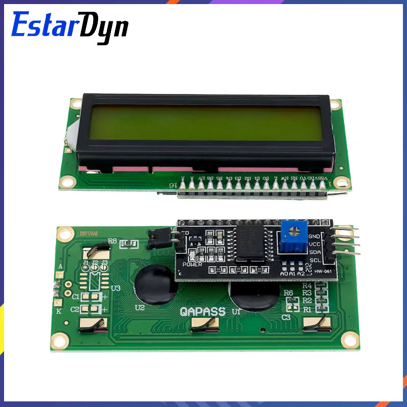 LCD1602 1602 LCDモジュール ブルー/イエロー - Lcd 1602 のレビューと価格