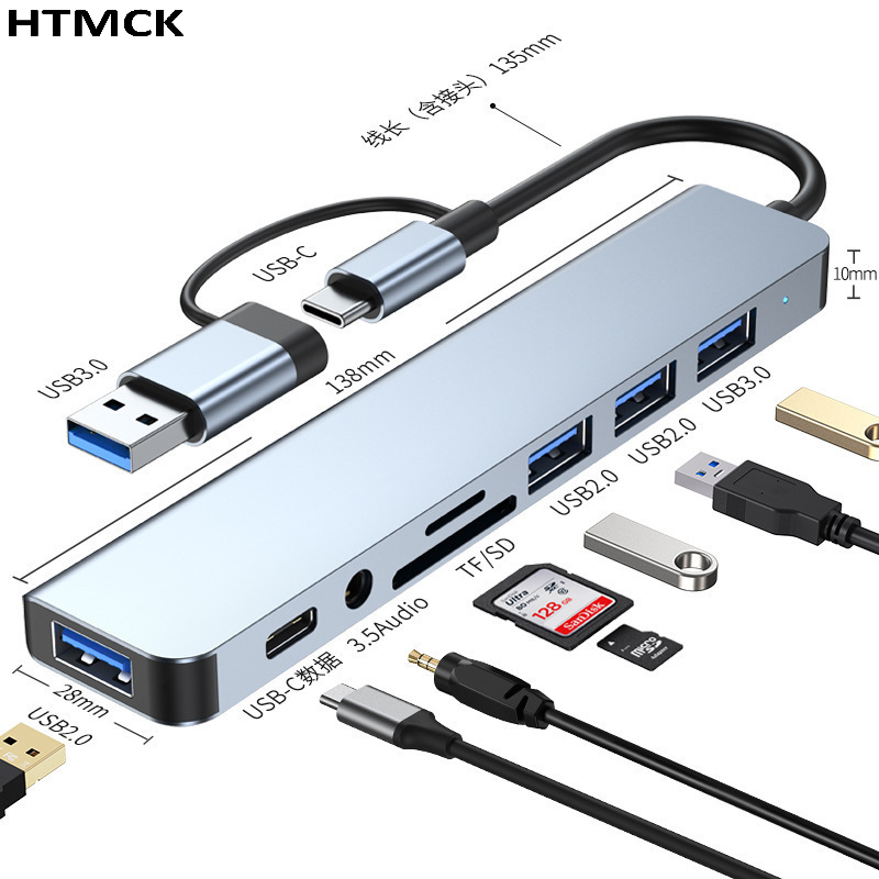 8-in-2 USB Type-C マルチポートドッキングス - Sd Card Module のレビューと価格