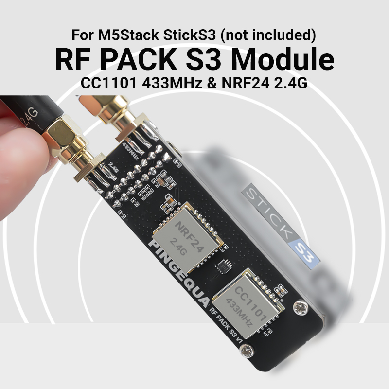 M5Stack StickS3 デュアルバンドモジュール C - Nrf24L01 のレビューと価格