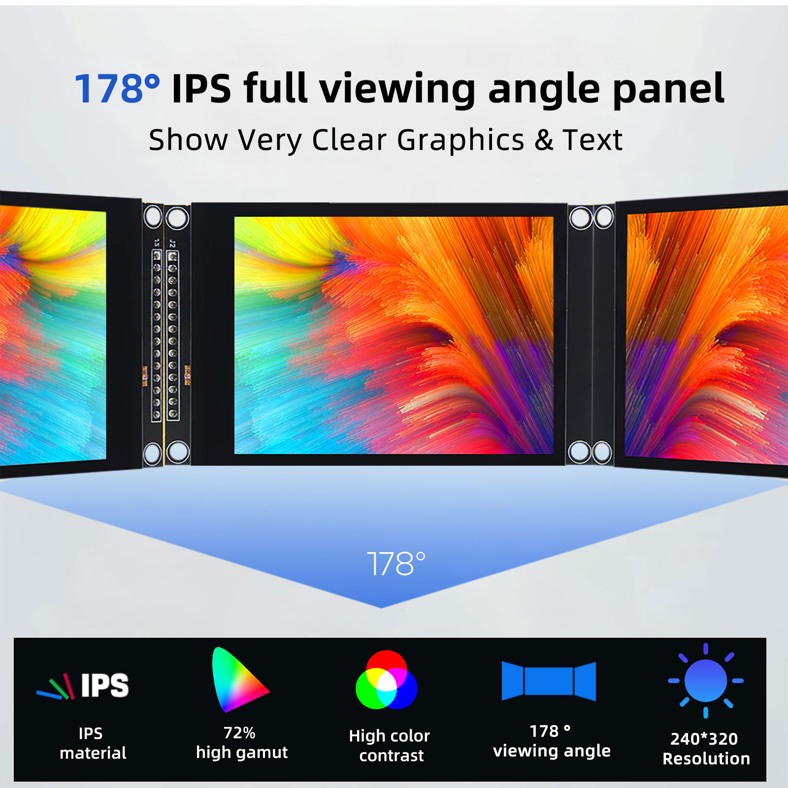 カラフルな唇の静電容量式タッチディスプレイモジュール、spi - Ili9341 のレビューと価格