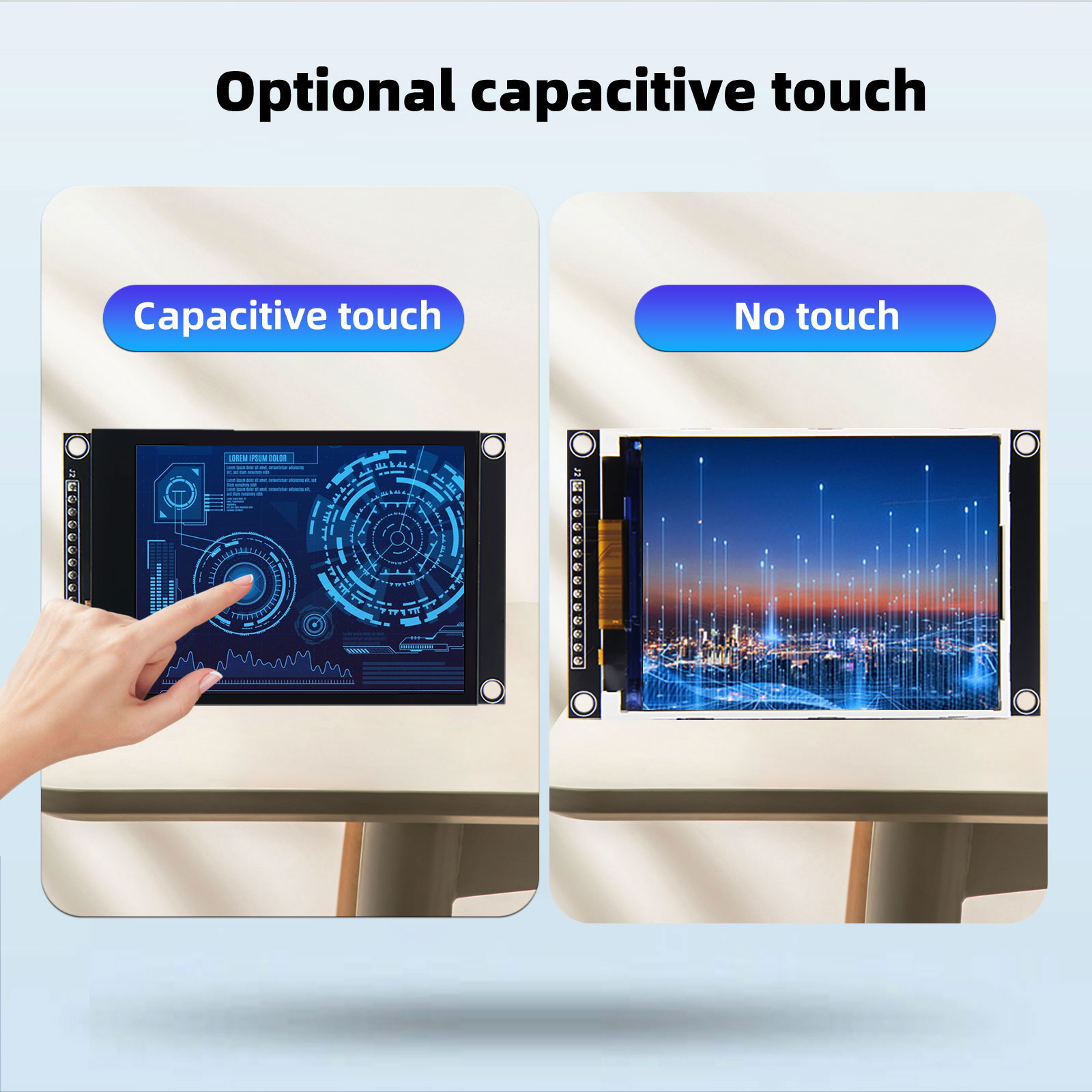 カラフルな唇の静電容量式タッチディスプレイモジュール、spi - Ili9341 のレビューと価格