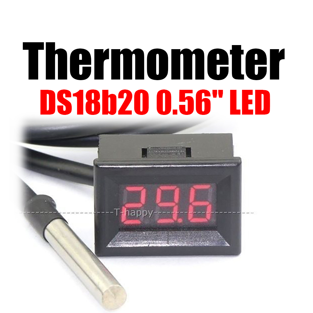 Ds18b20 LEDデジタル体温計、車の温度計、水槽水、1 - Ds18B20 のレビューと価格
