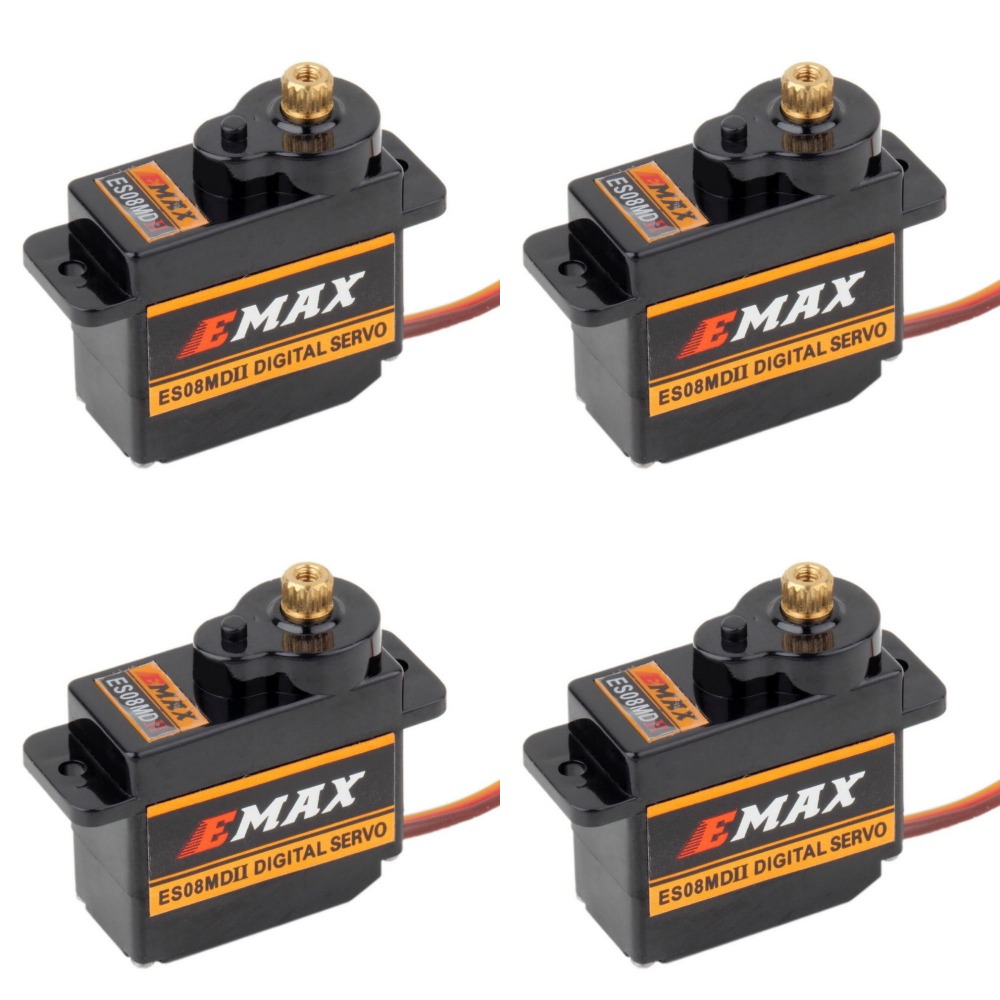 4 個 EMAX ES08MDII ES08MD II デジ - Servo Sg90 のレビューと価格