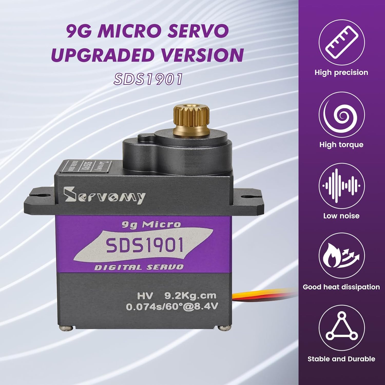 SERVOMY-SDS1901 デジタル9Gマイクロコアレス - Servo Sg90 のレビューと価格