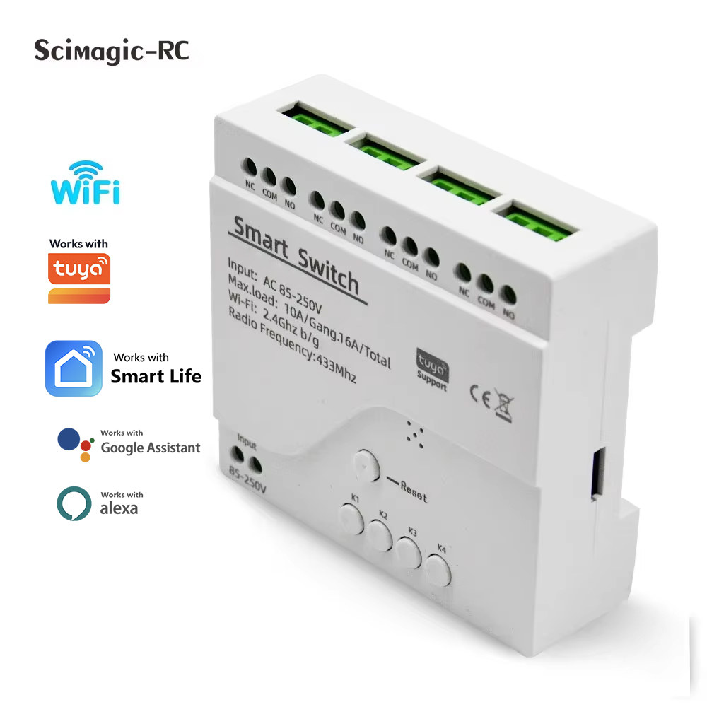 スマートスイッチ 4CH リレーモジュール ホームオートメー - Relay Module 4 Channel のレビューと価格