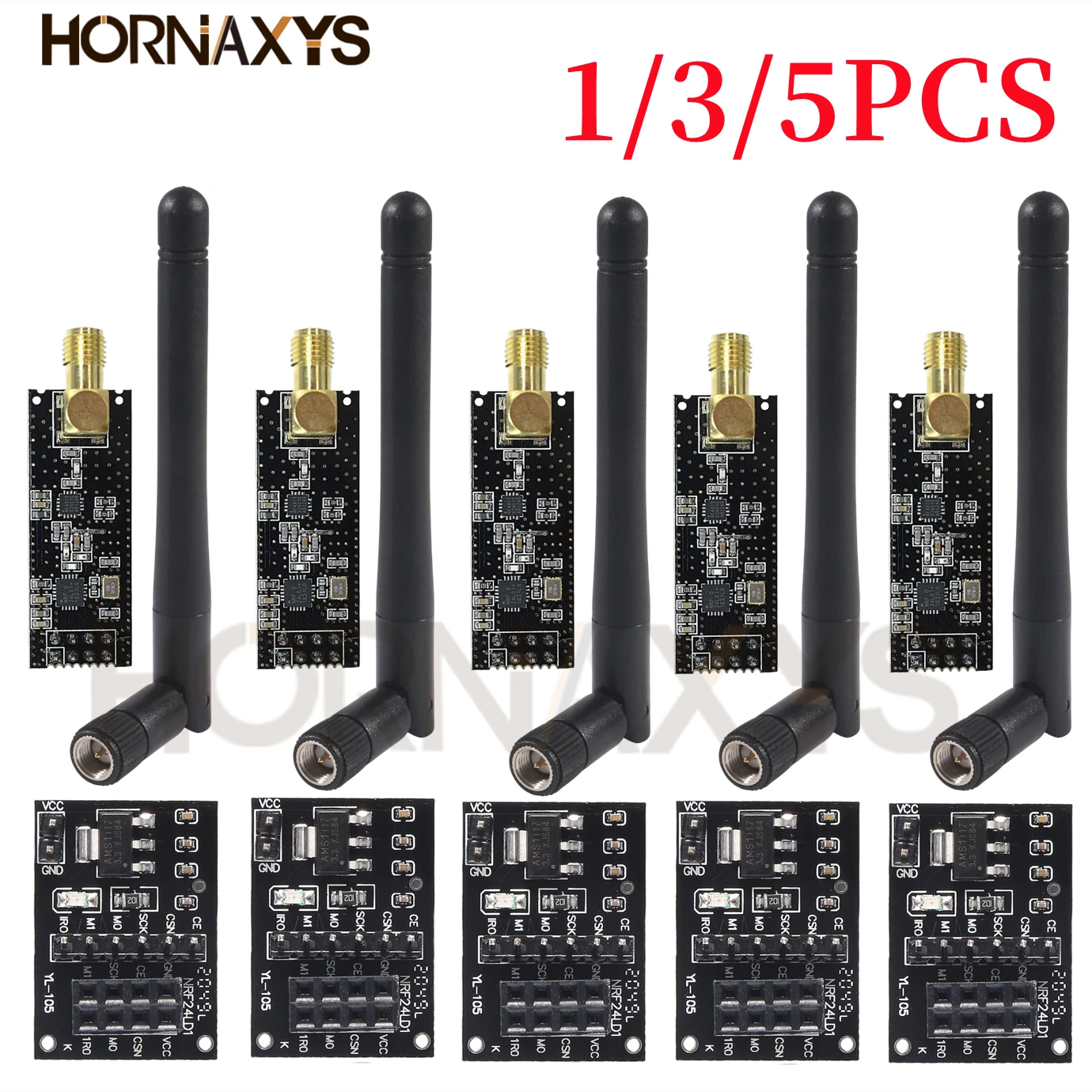 5個のNRF24L01 + PA + LNAトランシーバー、 - Nrf24L01 のレビューと価格