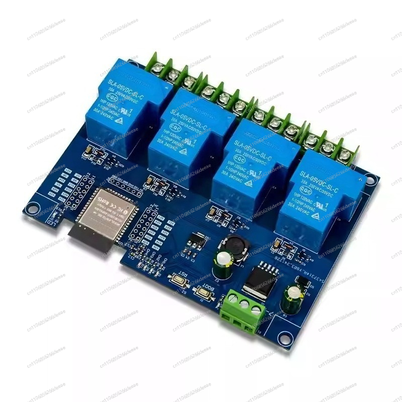 4チャンネル30A WiFi Bluetoothリレーモジュ - Relay Module 4 Channel のレビューと価格