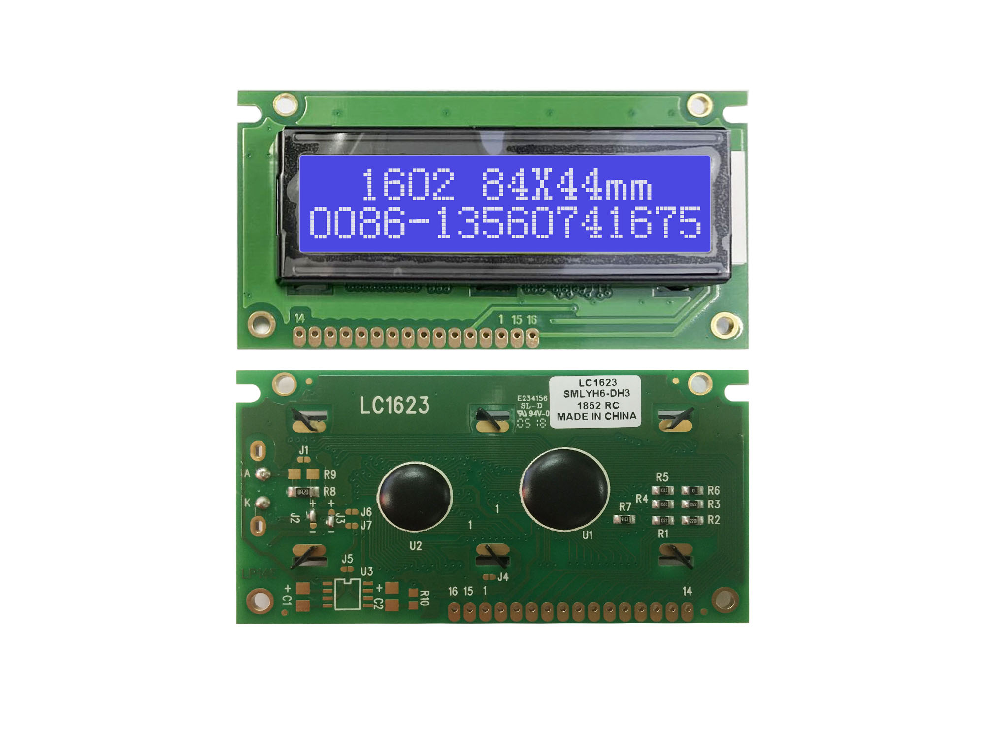 LCD画面モジュール,1602x2, 16x84x44mm, - Lcd 1602 のレビューと価格